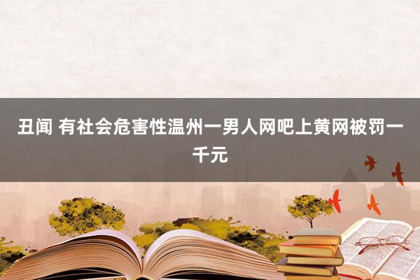 丑闻 有社会危害性　温州一男人网吧上黄网被罚一千元