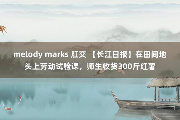 melody marks 肛交 【长江日报】在田间地头上劳动试验课，师生收货300斤红薯